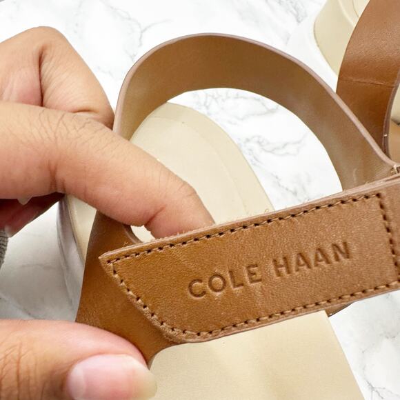 Cole Haan Zero Gran Platform Criss Cross Snakeskin Sandal 8.5 - Picture 4 of 7